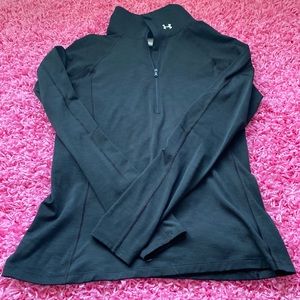 Under Armour Women’s Cold Gear long sleeve 3/4 zip black top